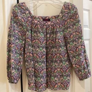 J Crew Liberty floral print blouse